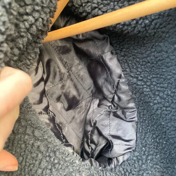 Levi's Black Sherpa Lined Denim Trucker Jacket - Women's Size XS - Picture 3 of 7